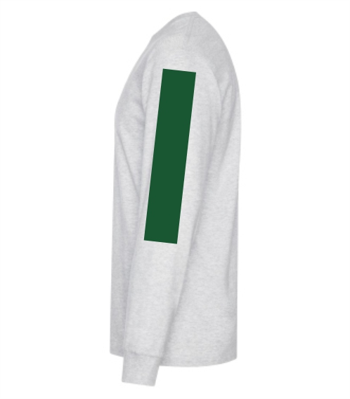 Sample of vinyl application on a sleeve of a shirt